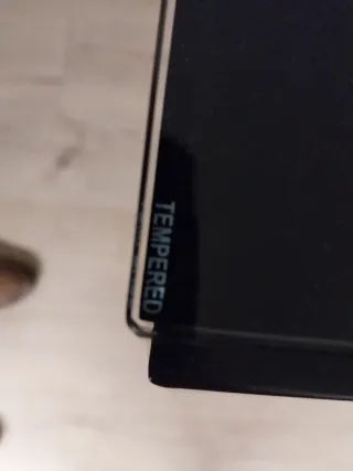 Mesa comedor extensible cristal negro