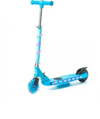 Patinete Eléctrico Azul con Luces LED