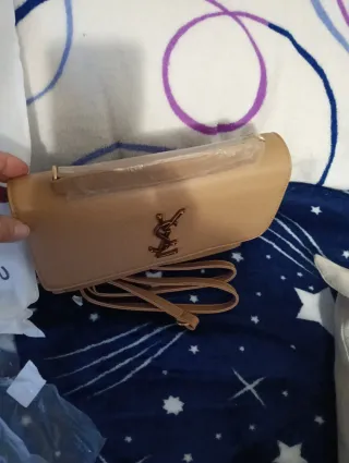 Bolso Beige y Dorado