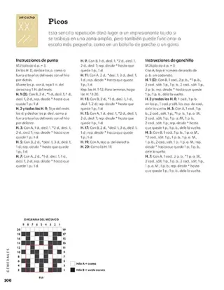 PATRONES EN MOSAICO DE PUNTO Y GANCHILLO