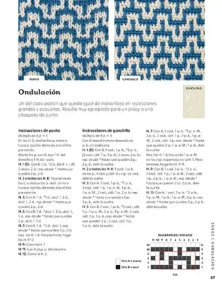 PATRONES EN MOSAICO DE PUNTO Y GANCHILLO