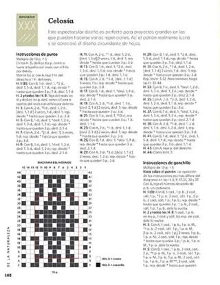 PATRONES EN MOSAICO DE PUNTO Y GANCHILLO