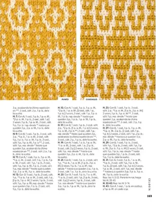 PATRONES EN MOSAICO DE PUNTO Y GANCHILLO