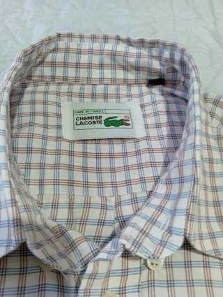 Camisa Lacoste Cuadros Talla L