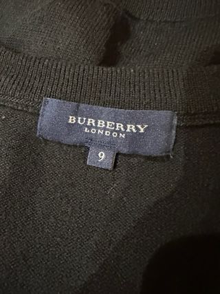 Jersey De Lana Burberry Bordado Negro