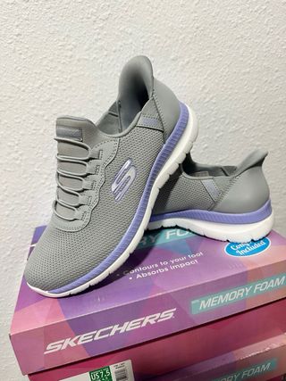 Skechers Mujer Gris Talla 39