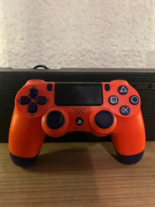 Mando PS4 Naranja y Azul