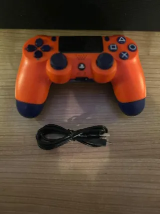 Mando PS4 Naranja y Azul