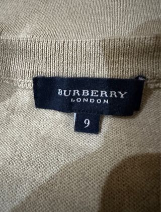 Jersey Burberry Lana Beige Bordado
