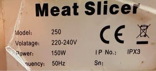 Cortadora de fiambre profesional