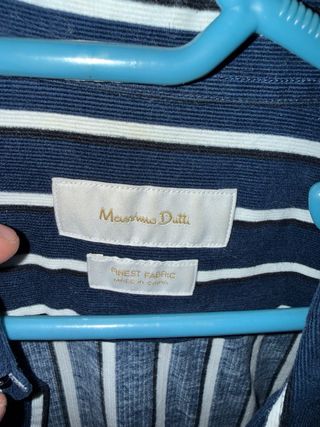 Camisa Emidio Tucci Rayas Azul y Blanco