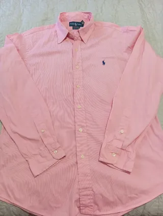 Camisa Polo Ralph Lauren Rosa Rayas