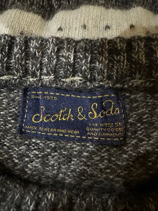 Jersey lana Scotch & Soda azul y blanco