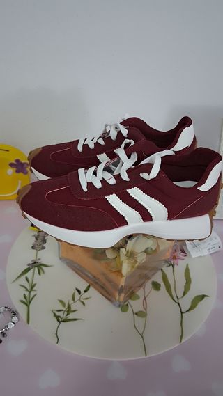 Adidas Deportivos Burdeos Sin Estrenar