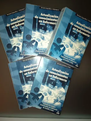 Temario y test para oposiciones de enfermería.