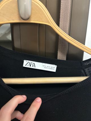 Jersey negro Zara talla S