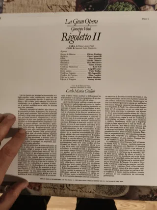 Ópera Verdi Rigoletto Deutsche Grammophon 3 LP