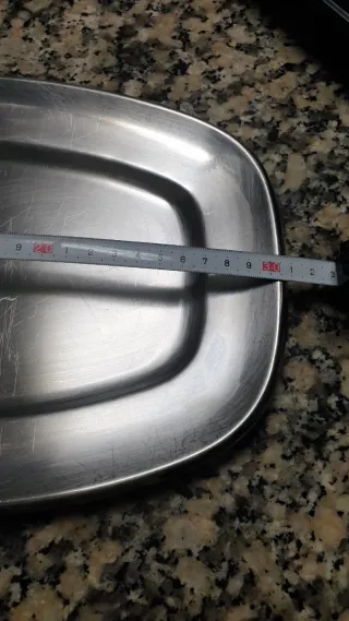 Bandeja Inox 30x21 cm