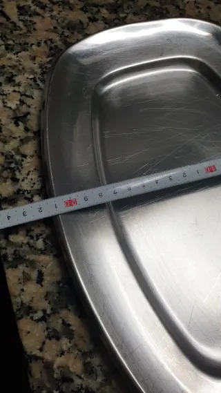 Bandeja Inox 30x21 cm