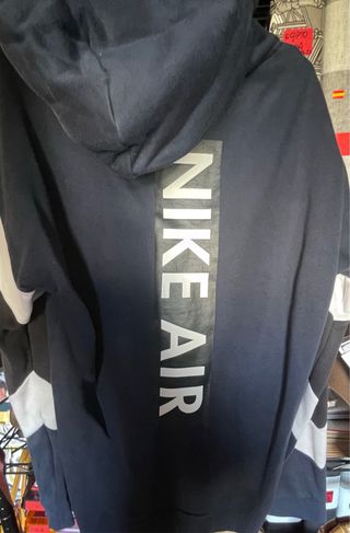 Sudadera Nike Air Azul marino y Blanca