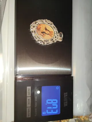 Colgante Plata Virgen Multicolor