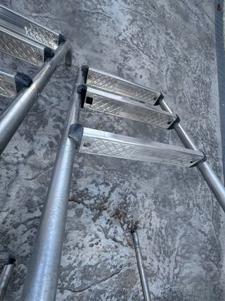 2 Escaleras Piscina Acero 4 y 3 Peldaños