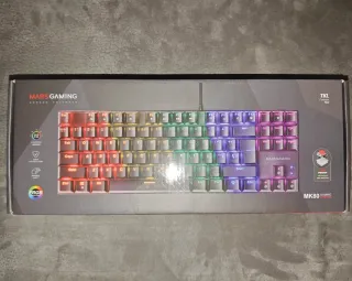 Teclado Mecânico Negro Mars Gaming MK80 PT-BR