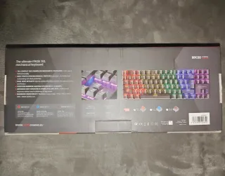 Teclado Mecânico Negro Mars Gaming MK80 PT-BR