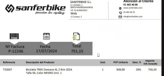 Bicicleta de ruta Trek