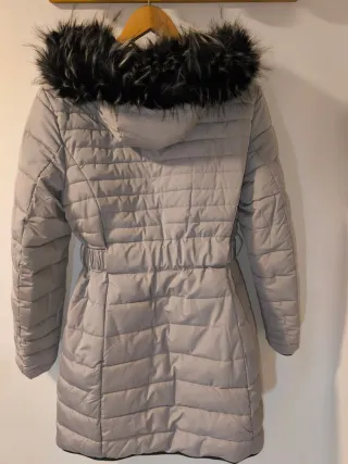 Abrigo largo reversible gris / marino