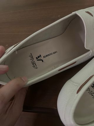 Zapatos Alberto Ido Mujer Blanco y Marrón