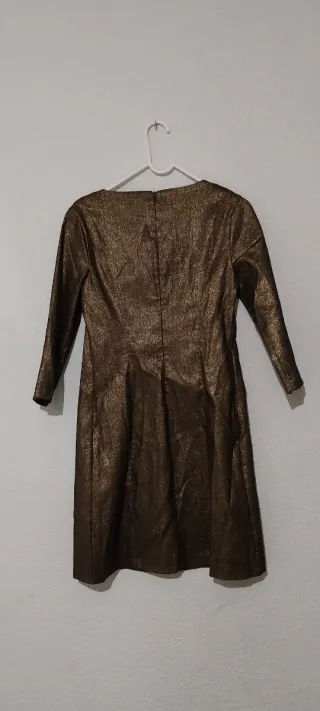 Vestido Zara dorado y negro