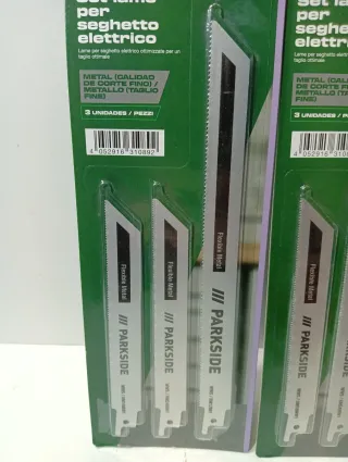 Lote Hojas Metal Sierra Sable PARKSIDE