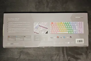 Teclado Mecânico Branco Mars Gaming MK80 PT-BR