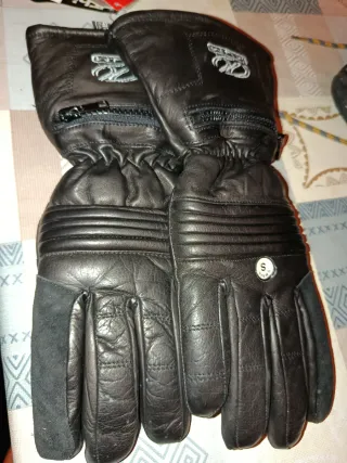 Guantes de cuero negros talla m
