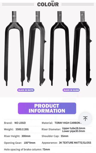 Forcella Carbonio MTB 29"