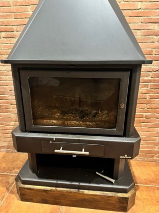 Chimenea Bronpi Cristal 3 Partes con pedestal