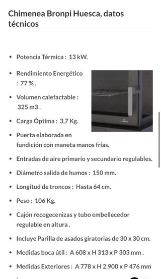 Chimenea Bronpi Cristal 3 Partes con pedestal