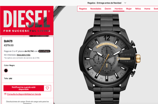 Reloj Diesel DZ4479 Negro y Dorado