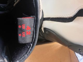 Botas de moto blancas y negras Talla 42