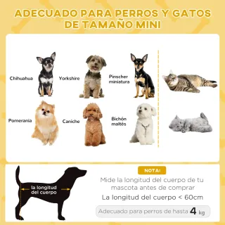 Cama para Perros/Gatos con Cojín Lavable
