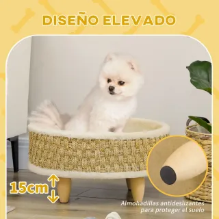 Cama para Perros/Gatos con Cojín Lavable