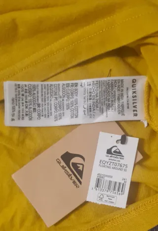 Camiseta Quiksilver Hombre Amarilla