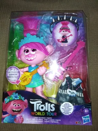 Muñeca Trolls World Tour Poppy Rock