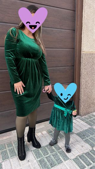 Vestidos Madre e Hija Verdes