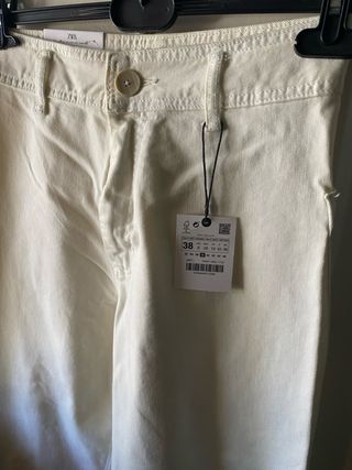 Pantalón Zara Beige Talla 38