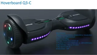 Hoverboard Tomoloo Q3-C Negro