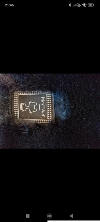 Sciarpa donna in pelliccia sintetica a blocchi di