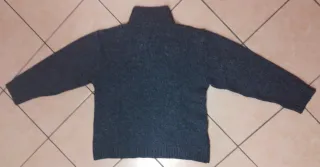 Maglione uomo vintage grigio e bianco.