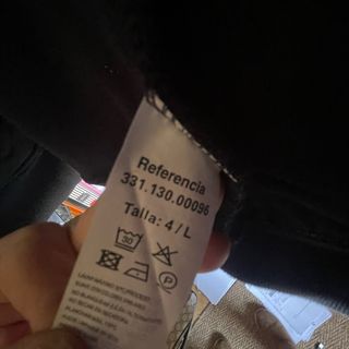 Chaqueta acolchada con mangas de punto azul marino